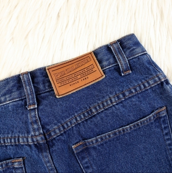 Pendleton Vintage High Waisted Mom Jeans Blue Denim Women's 2 Everyday Basic EUC - Picture 5 of 8